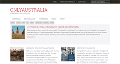Desktop Screenshot of onlyaustralia.com.au