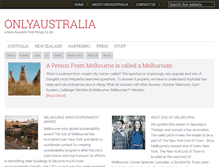 Tablet Screenshot of onlyaustralia.com.au